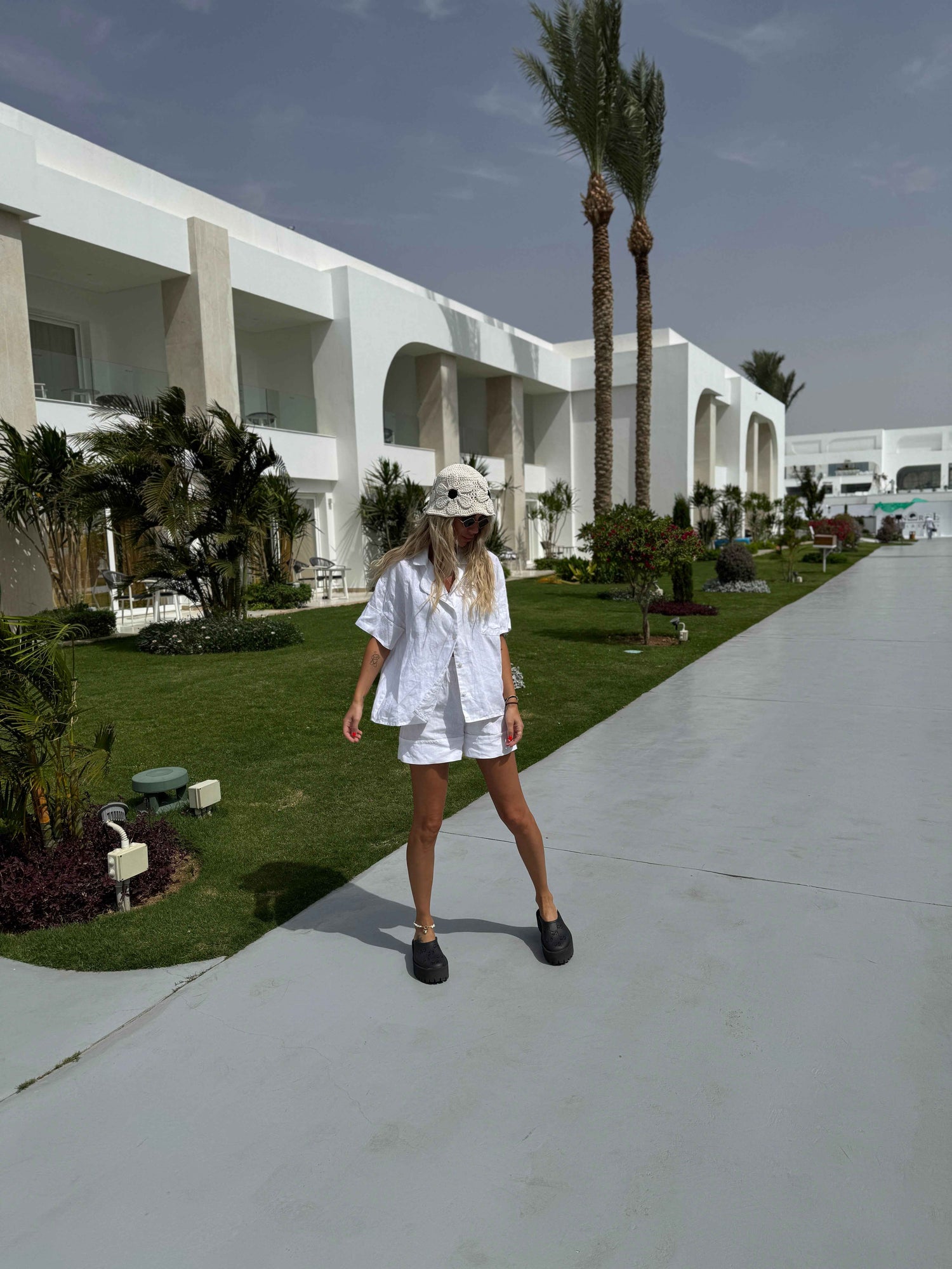 Linen Shorts – Pure White - LinumLenis