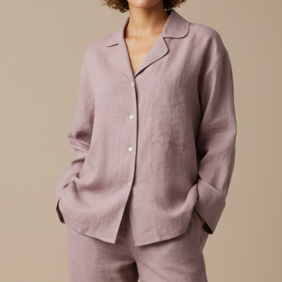 Long Sleeve Linen Shirt – Ash Rose