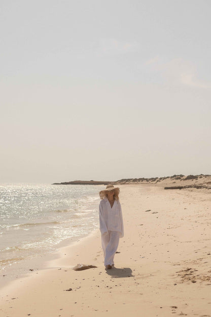 Linen Pants – Pure White - LinumLenis