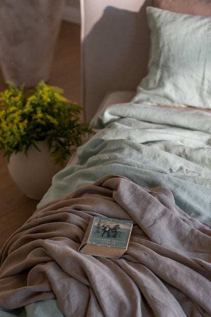 Linen Bedding Set - Matcha