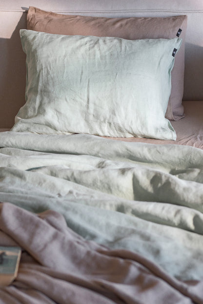 Linen Bedding Set - Matcha