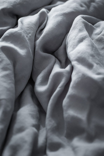 Linen Bedding Set – Dusk Grey