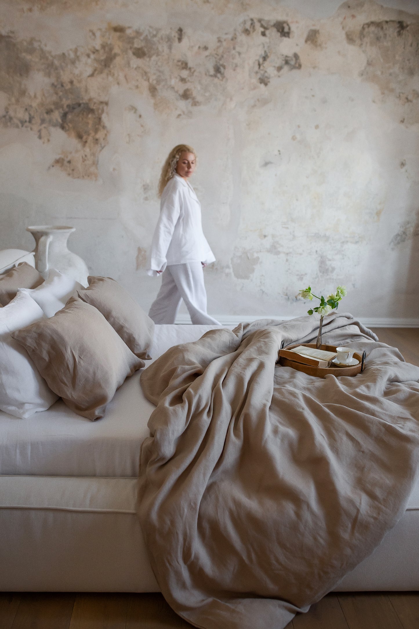 Linen Bedding Set – Warm Cocoa