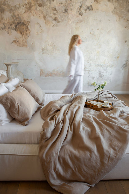 Long Sleeve Linen Shirt – Pure White