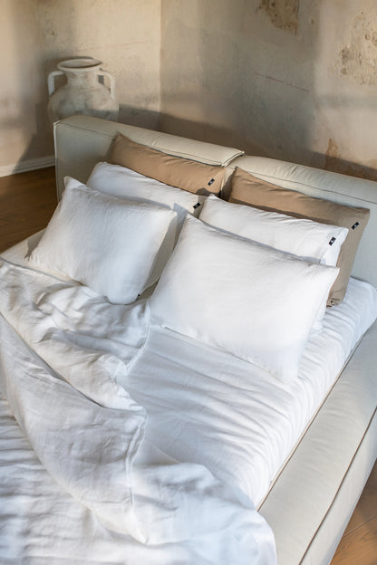 Linen Bedding Set – Pure White