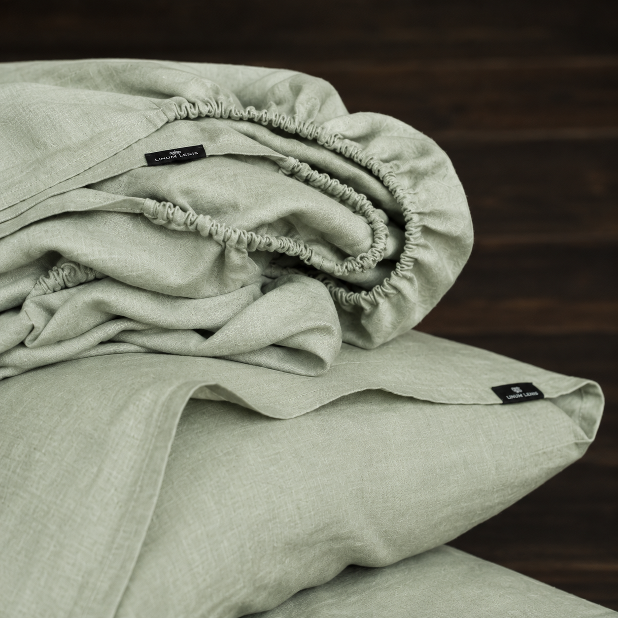 Linen Bedding Set - Matcha - LinumLenis