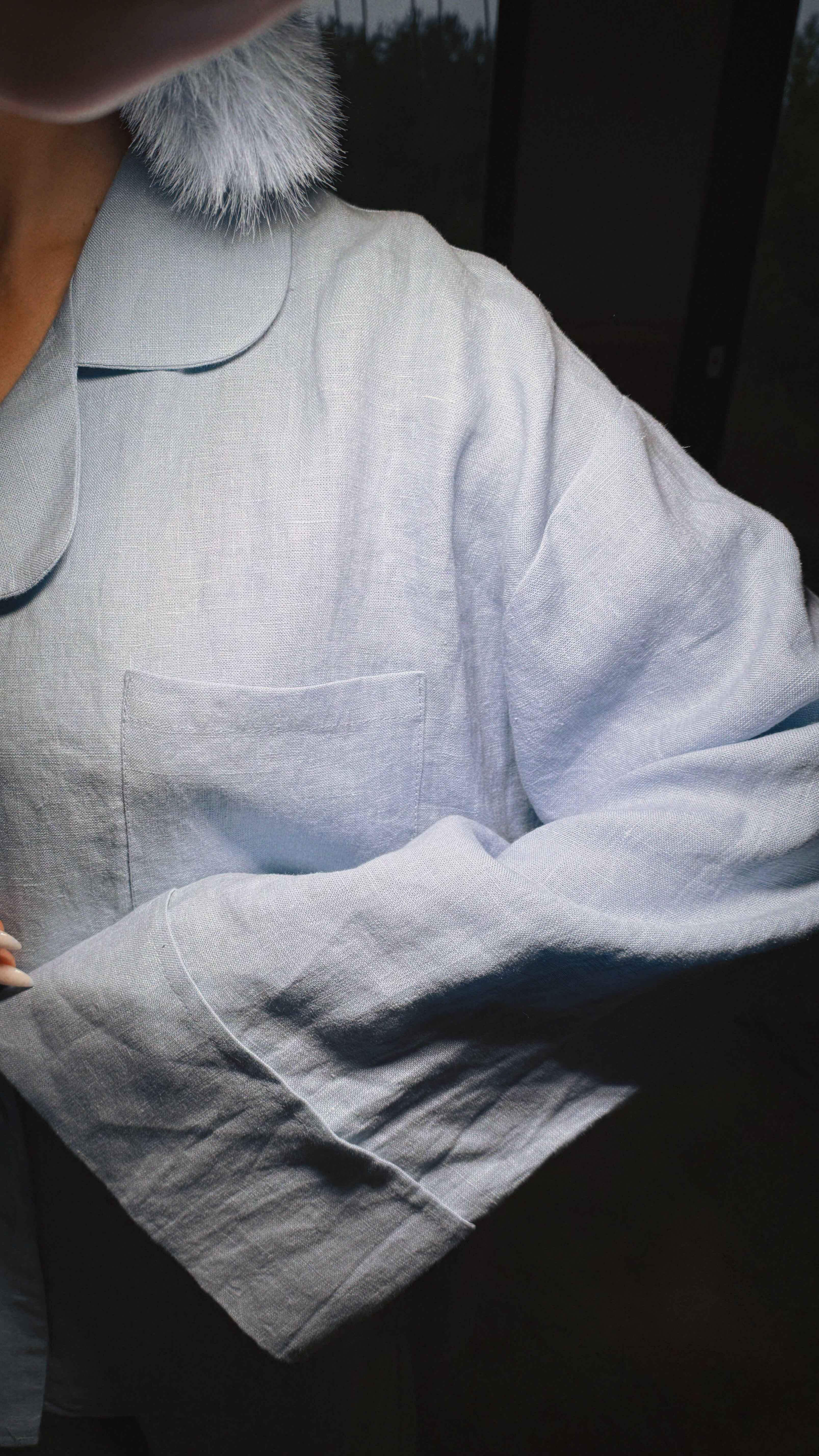 Sky Blue Linen Suit - LinumLenis