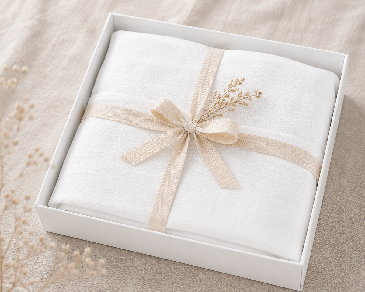 Baby Linen Bedding 2-Piece Set Matcha