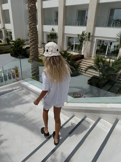 Linen Shorts – Pure White