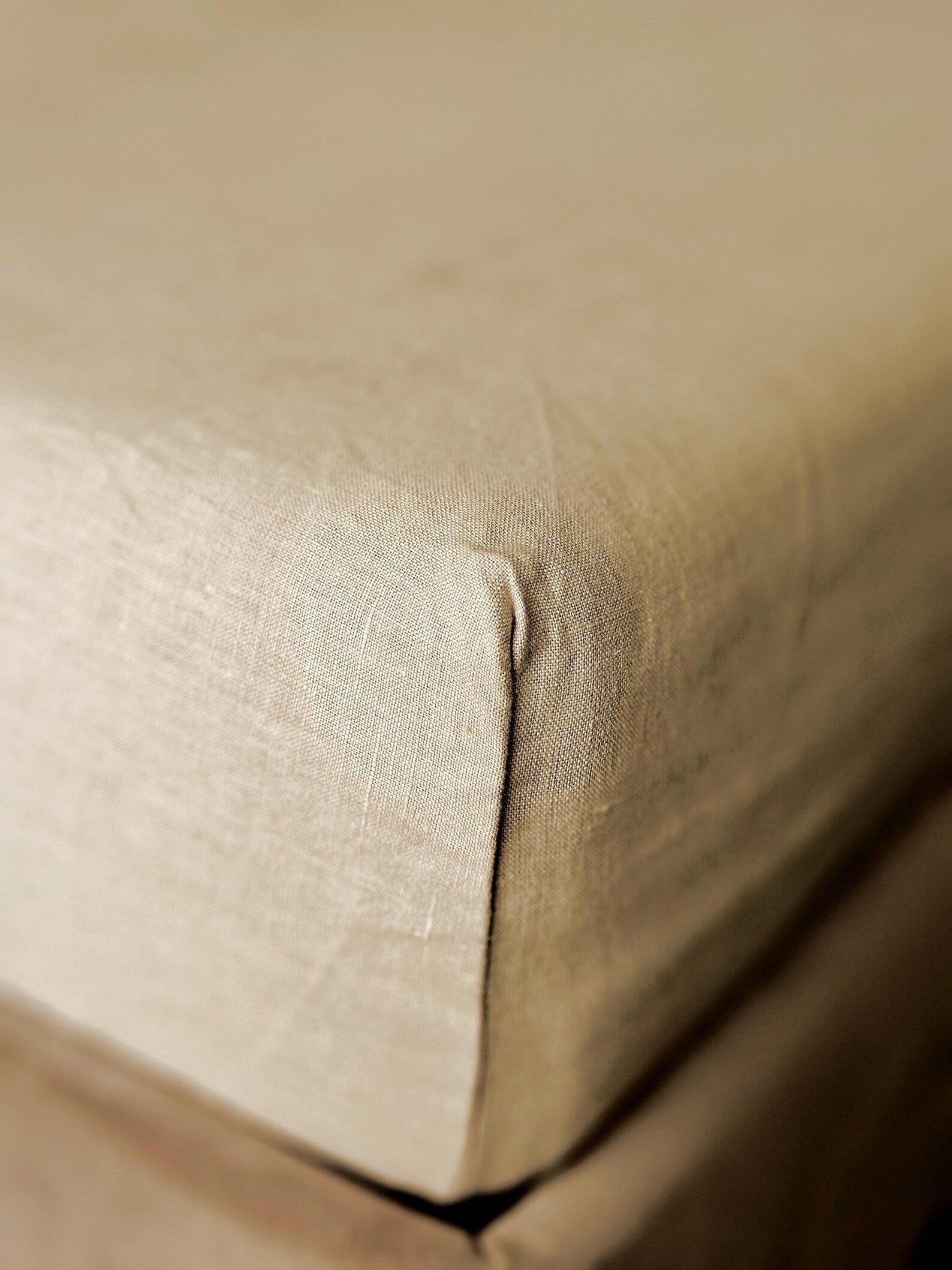 Linen Fitted Sheet –  Warm Cocoa