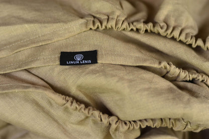 Linen Fitted Sheet –  Warm Cocoa