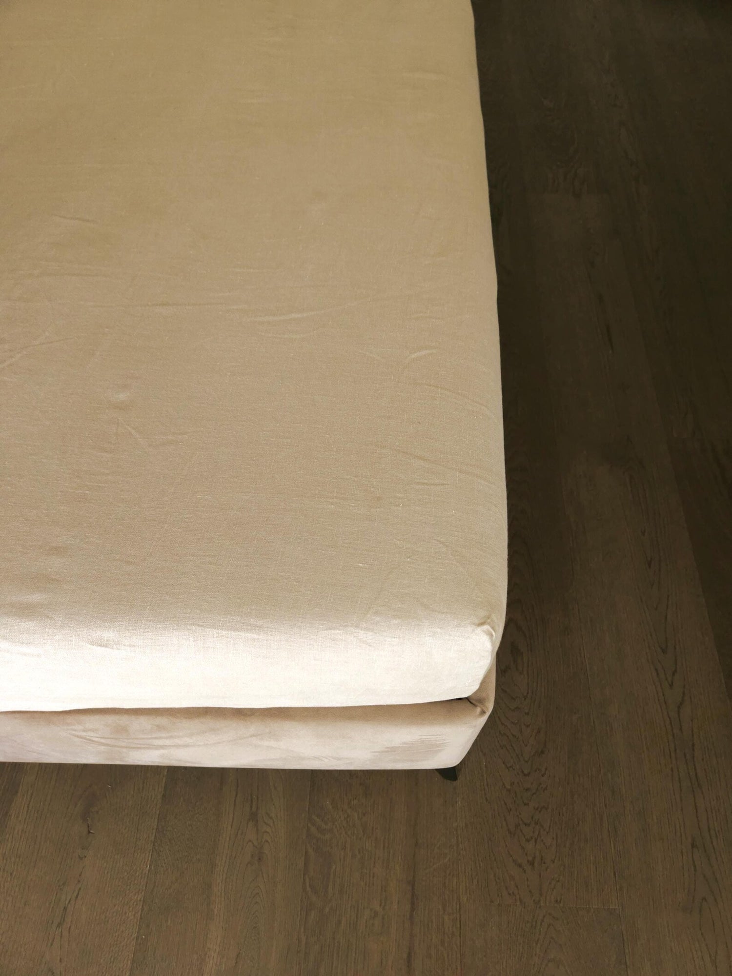 Linen Fitted Sheet –  Warm Cocoa