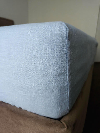 Blue Linen sheet Linum Lenis
