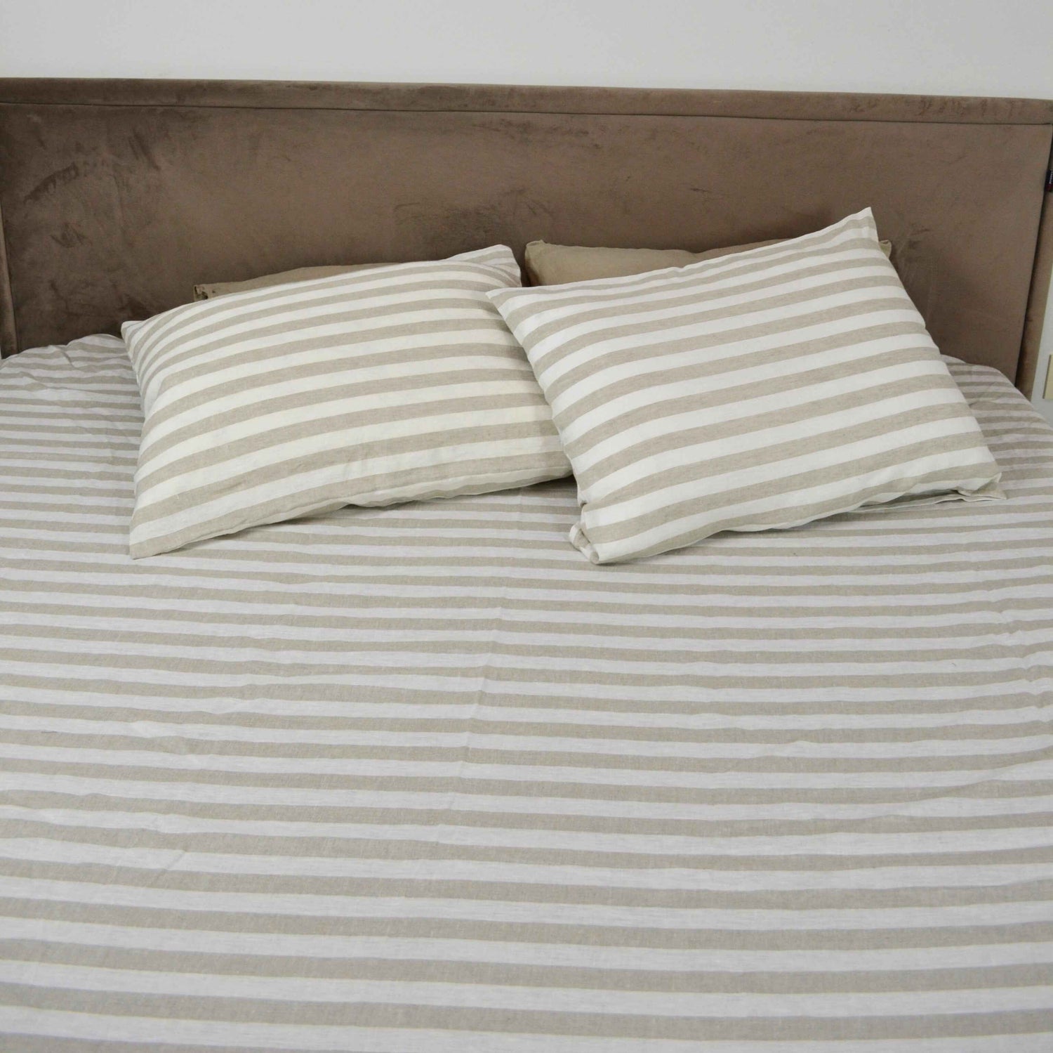 Organic Linen Striped Bedding - LinumLenis