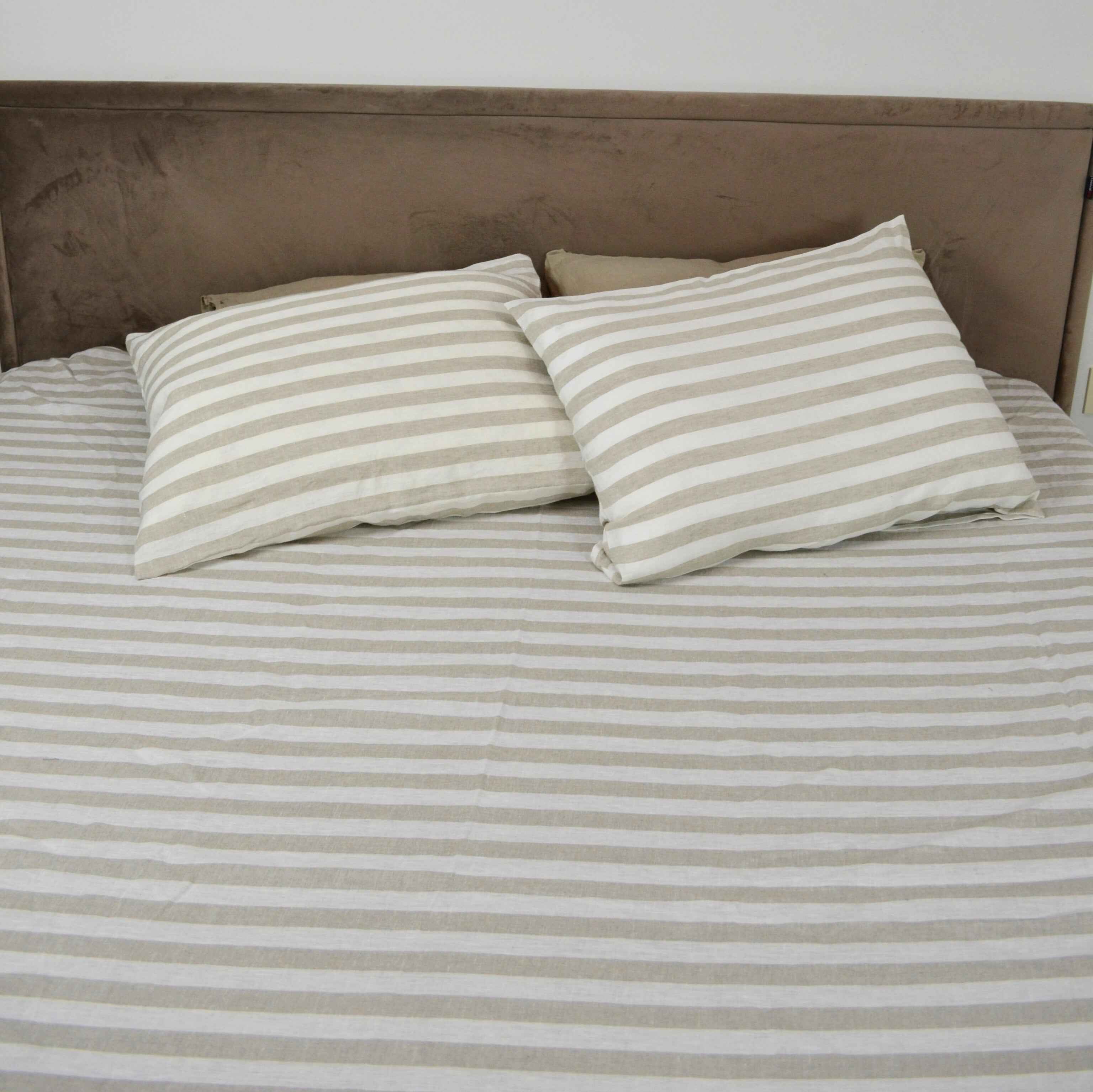 Organic Linen Striped Bedding - LinumLenis