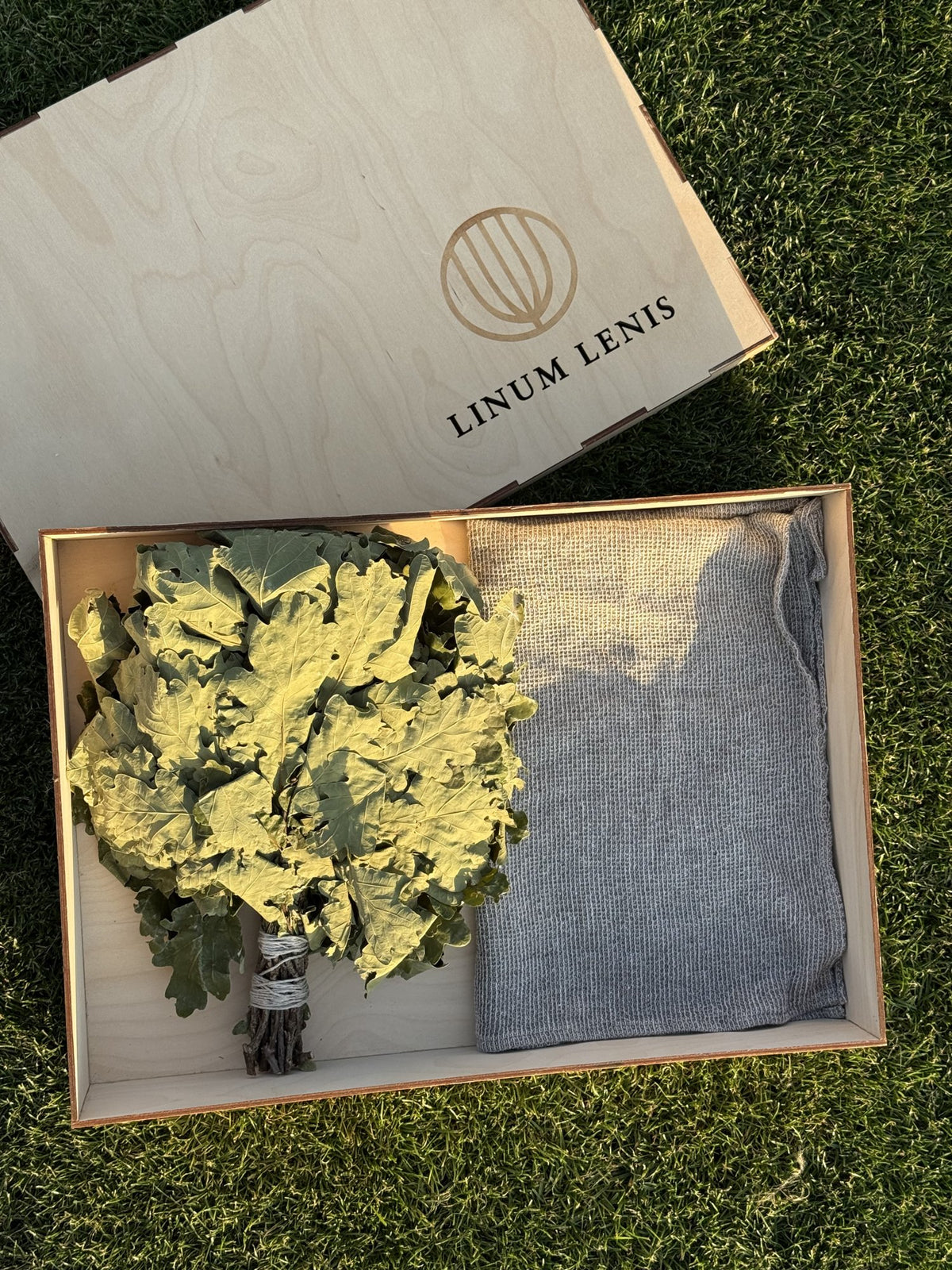 Sauna gift set in LinumLenis gift box